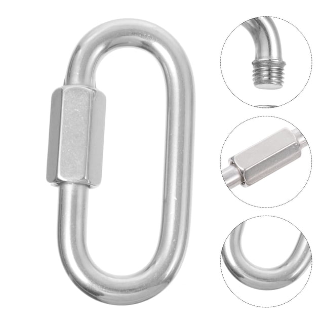 CTIRCHIU 5 Pcs Stainless Steel Chain Link Quick Connector for Camping