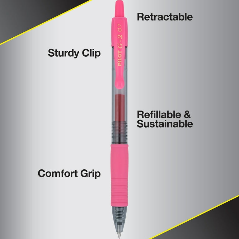 Pilot G2 Gel Pens, Pink Assorted Colors, 0.7mm, 5 Count photo 7