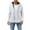 White, variant on Men's Faux Fur Hooded Jacket Vest Black L