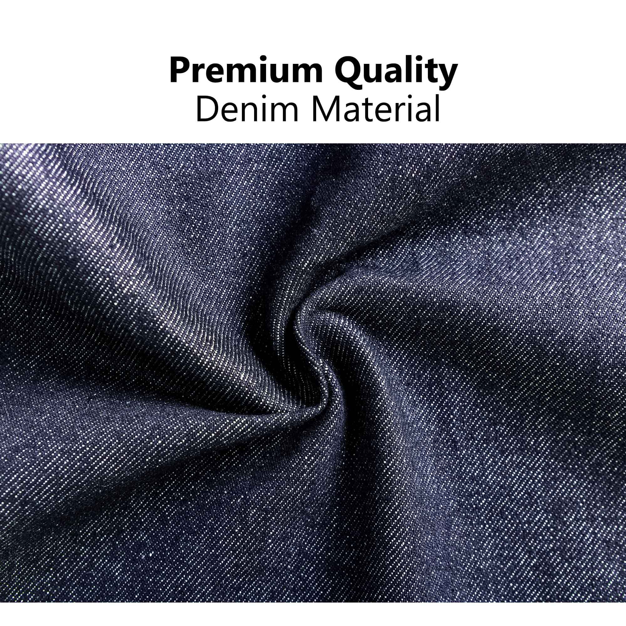 Denim Apron with Pockets for Men Women Large Bib Apron for Cooking Grilling Baking Working Gift