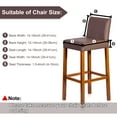 thumbnail image 6 of PiccoCasa 4 Pack Stretch Spandex Bar Stool Covers for Short Back Chair, Red, 6 of 8