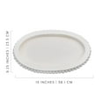 thumbnail image 6 of AuldHome Design Wood Beaded Tray (White), Decorative Farmhouse Style Oval Wooden Tray, 6 of 10
