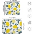 thumbnail image 3 of Dish Drying Mat for Kitchen Counter, Yellow Lemons Microfiber Kitchen Dish Mat Super Absorbent Dish Drainer Mat Heat-resistant Kitchen Counter Mat, 18x24 Inch, 3 of 7