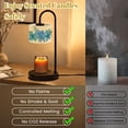 thumbnail image 6 of Candle Warmer Lamp with Timer, Chinoiserie Floral Grandmillennial Cottagecore Blue Non-slip Wireless Remote Control Wax Melts Warmer with 4 Bulbs for Home Office Dorm, Birthday Gifts for Women, 6 of 7