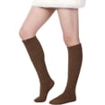 thumbnail image 2 of Women's Fuzzy Long Socks Fluffy Winter Plush Leg Warmers Winter Warm Knee Socks Thermal Socks, 2 of 7