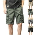 thumbnail image 3 of CHEEREAM Mens Army Tactical Military Cargo Shorts Drawsting Waist Work Fishing Camping Shorts with Mulit Pockets Black 2XL, 3 of 3