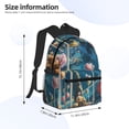 thumbnail image 4 of Picia Starry Sky Planet Lollipop Large Capacity Backpack Classic Style Backpack Casual Backpack Water-Resistant School Work Travel Outdoor Backpack, 4 of 8