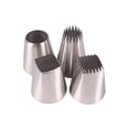 thumbnail image 2 of Yuarrent Boquillas de acero inoxidable para decoración de pasteles, 4 Uds., boquillas de acero inoxidable impermeables, galleta de confitería, utensilio Herramientas y accesorios para hornear Yuarrent HA030128-00, 2 of 6