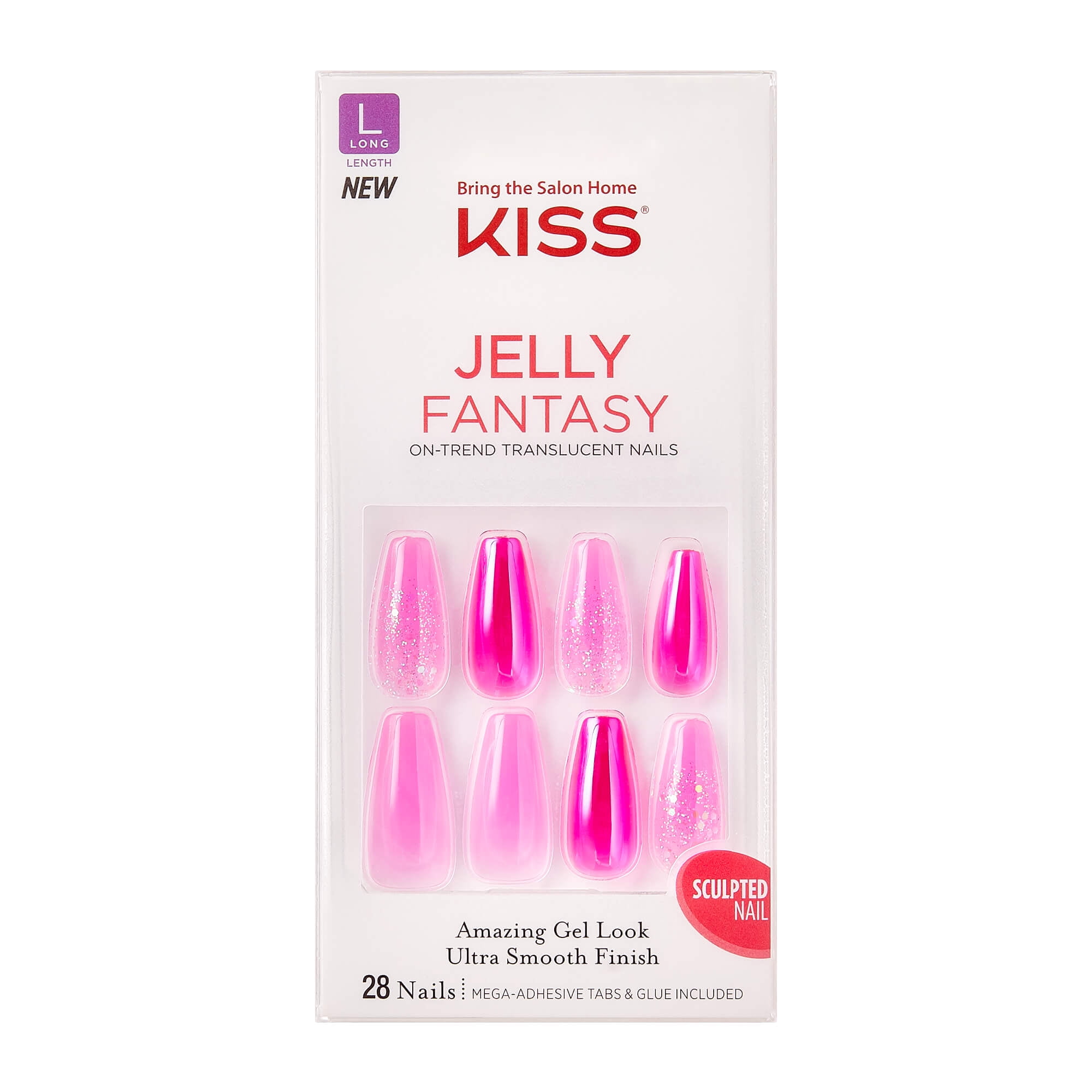 KISS Gel Fantasy Jelly Nails - Jelly Baby - Walmart.com