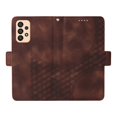 thumbnail image 4 of ELEHOLD For Samsung Galaxy A23 4G Leather Wallet Phone Case, Embossed Diamond Folio Flip Cover, Card Holder Cash Slot, Stand Support, Wrist Strap Lanyard -Coffee, 4 of 10