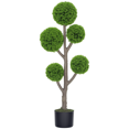 thumbnail image 1 of HOMCOM Decorative Artificial Plant Cypress Tree in Pot, 43.3 Inch, 1 of 10