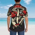 thumbnail image 5 of Salouo Red Mushrooms for Hawaiian Shirt for Men,Summer Beach Casual Short Sleeve Button Down Shirts Men's Regular-Fit Short-Sleeve Print Shirt -X-Large, 5 of 6