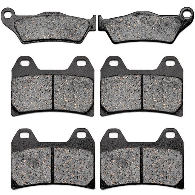 KMG Front + Rear Brake Pads Compatible with 2001-2005 Aprilia RST Futura 1000 - Non-Metallic Organic NAO Brake Pads Set