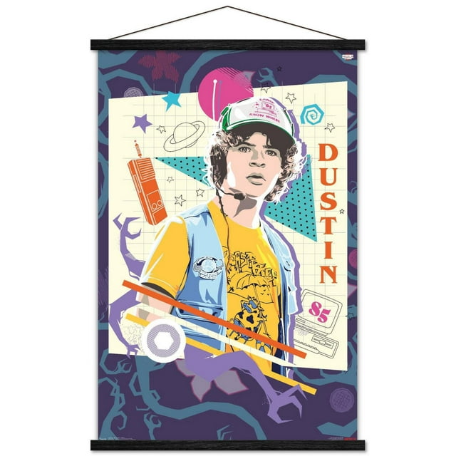 Netflix Stranger Things: Season 3 - Dustin Wall Poster, 14.725" x 22.375" Framed
