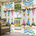 thumbnail image 2 of Dwarf Sunflower Outdoor Curtains for Patio, Welcome Summer Waterproof Outside Curtains Privacy Blackout Curtain for Porch Pergola Cabana, 1 Panel 54W x 95L Inch, 2 of 9