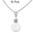 thumbnail image 3 of Uxcell 10 Pcs Name on Rice Glass Vial Pendant 19mm Width Transparent Wishing Bottles for Necklace DIY Pendant Craft, 3 of 6