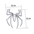 thumbnail image 3 of SISXIAO 3D Universal Car Stickers Metal Spider Shape Chrome Badge Auto Emblem, 3 of 4