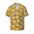 thumbnail image 6 of Kdxio Men's Hawaiian Shirt for Men Short Sleeve Shirt Sunflower Summer Casual Holiday Beach Button Down T-Shirts, 6 of 7