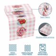 thumbnail image 5 of Spring Flowers Bed Runner for Cal King Size Bed, Daisy Roses Purple Lavender Strawberries Pink Plaid Soft Bedding Scarf Bedding Protector Slipcover Sofa Throw for Bedroom Hotel Guesthouse, 5 of 8