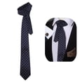 thumbnail image 4 of Corbatas Para Hombres, Conjunto De Corbatas De Lunares Para Hombres, Juego De Caja De Regalo, Hilo De Poliéster Para Bodas, Negocios, Fiestas ANGGREK Otros, 4 of 8