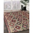 thumbnail image 3 of Ahgly Company Machine Washable Indoor Round Traditional Chestnut Brown Area Rugs, 3' Round, 3 of 7