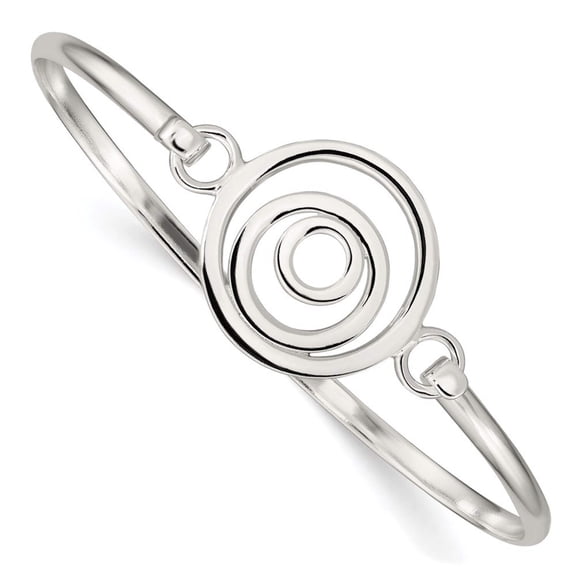 Sterling Silver Mutli-circle Bracelet Bangle