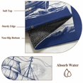 thumbnail image 5 of Ocean Boat Front Door Rugs 2x3 ft Retro Ship Sea Seagull Vintage Blue Lines Art Small Rug for Entryway Non Slip Washable Bathroom Door Mat Absorbent Floor Mat for Indoor Entrance, 5 of 9