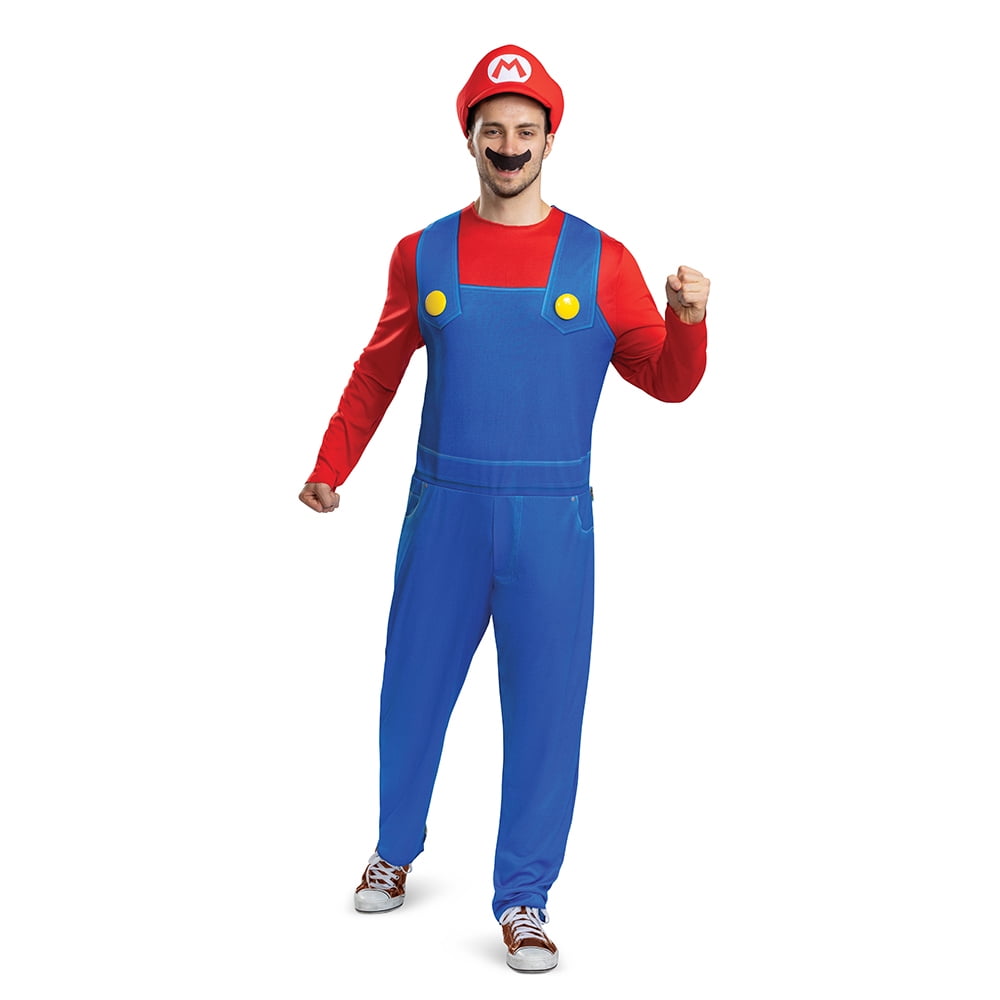 Nintendo Super Mario Bros. Mario Halloween Costume for Adults, Mens Size M (32/34), by Disguise