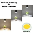 thumbnail image 6 of FSLiving Remote Control with Stepless Dimming Color Changing Adjustable Length Track Light Pendnats H-Type Retractable Lift with Mini Modern Aluminum Shade Indoor Island Light,Gold - 3 Pack, 6 of 9