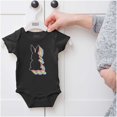 thumbnail image 5 of Colorful Easter Bunny Gradient Romper Boys or Girls Infant Baby Brisco Brands NB, 5 of 6