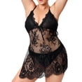 thumbnail image 2 of uublik Valentines Lingerie Set for Women Sexy Naughty Lace Bodysuit Babydoll Plus Size, 2 of 5