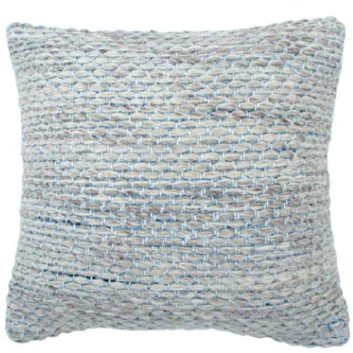 Ocean textured cushion 18''x18'' - Blue natural