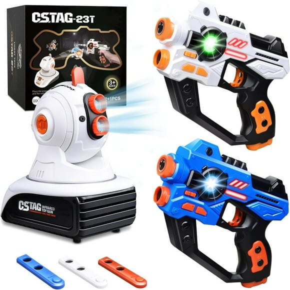 EASTIN Laser Tag 2 Lazer Toy Gun of Projector with Digital LED Score Display Gifts for Kids Teens Adults Shooting Battle Games with 3 Targets Birthday Gift Toys for 6 7 8 9 10 11 12