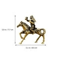 thumbnail image 3 of 1Pc Monkey Riding Horse Statue Chic Fine Nice Safe Brass Desktop Adornment Feng Shui Statue Monkey on Horse Statue Promotion Monkey Model, 3 of 6