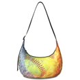 thumbnail image 1 of Sac Bandoulière d'Entraînement de Softball avec Sangle Réglable, Léger, en Nylon, pour Sports, Baseball, Soccer, Basketball, Impression Soccer, Cadeaux pour Femmes, Adolescentes, Petit Sac à Main pour Femmes, 1 of 5