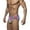 Hot Pink, variant on Pitauce Mens Quick Dry Swim Briefs Low Waist Bikini Swimsuit Color Block Drawstring Swim Shorts Beach Bathing Suit