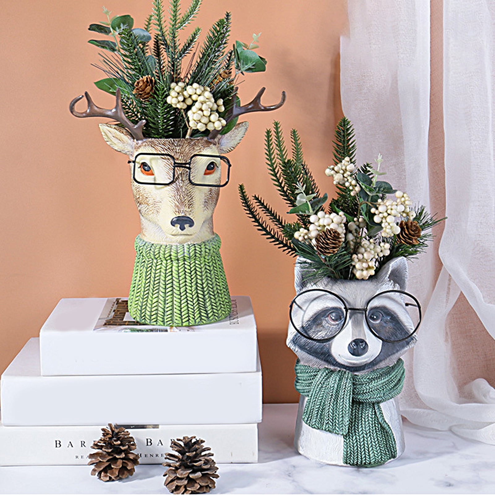 Anthropomorphic Cartoon Animal Flower Vase - Indoor/Outdoor Garden