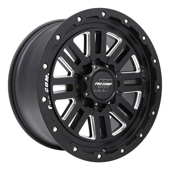 Pro Comp Wheels Wheel 5161-298250 Cognito Series; 20 Inch Diameter x 9 Inch Width; 8 x 165.1 Millimeter/8 x 6.50 Inch Bolt Pattern; 60 Degree Conical Seat Lug; 0 Millimeter Offset