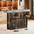 thumbnail image 2 of Kojooin 63 in Bar Table with 2-Tier Storage, Counter Height Pub Table for 4 to 8 People for Dining Room or Breakfast Area, 2 of 7