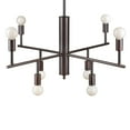 thumbnail image 2 of 7091-08-55-Forte Lighting-Laine - 8 Light Chandelier-12 Inches Tall and 28 Inches Wide-Brushed Nickel Finish, 2 of 4
