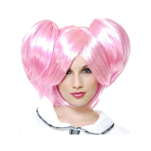 Charades Costumes Womens Deluxe Pink Anime Madoka Kaname Puella Magi Removable Ponytail Wig