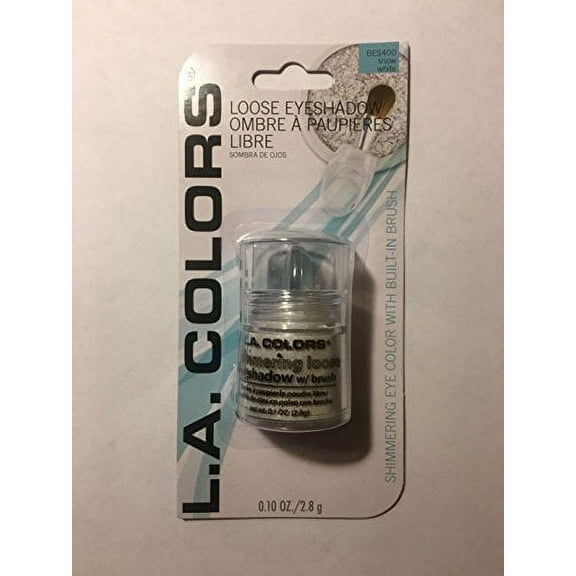 L. A. Colors Expressions Shimmering Loose Eyeshadow, Snow White. Net Wt 0.10 Oz (2.8 G)