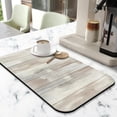 thumbnail image 2 of Fast-Drying Rustic Daisy Coffee Mat - Vintage Wooden Plank Design, Large 19.5x12in - Enhances Any Kitchen Decor, 2 of 7