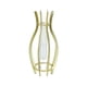 thumbnail image 1 of Jarrón de mesa transparente con forma de tubo hidropónico para arreglos estéticos, maceta para plantas Oro 65x65x20cm, 1 of 9