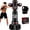 Punching Printing, variant on Freestanding Punching Bag with Gloves, 70'' Heavy Boxing Bag with Stand for Adult Teens, Standing Women Men Inflatable Kickboxing Bags for Beginners MMA Muay Thai Fitness