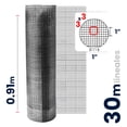 thumbnail image 2 of Malla Criba Reforzada Akron Altura 0.90mts 3x3 Rollo 30mts, 2 of 2