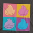 thumbnail image 2 of Easter In Squares In Four Colors Unisex Adult Canvas Brand T Shirt, Charcoal, Small, 2 of 3