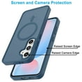thumbnail image 4 of Galaxy S24 FE 5G Case,Magnetic Phone Case with MagSafe for Samsung Galaxy S24 FE 6.7",Takfox [Frosted] Shockproof Case Matte Hard Plastic & Silicone Rubber Full Body Bumper Protection Cover,Blue, 4 of 9