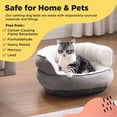 thumbnail image 5 of Best Friends by Sheri Pet Throne High Bolster Orthopedic Relief Cat and Dog Bed, Gray, Mini, 5 of 7