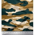 thumbnail image 1 of Soimoi Cotton Duck Fabric Two Tone With White Camouflage Printed Craft Fabric by the Yard 42 Inch Wide, 1 of 1